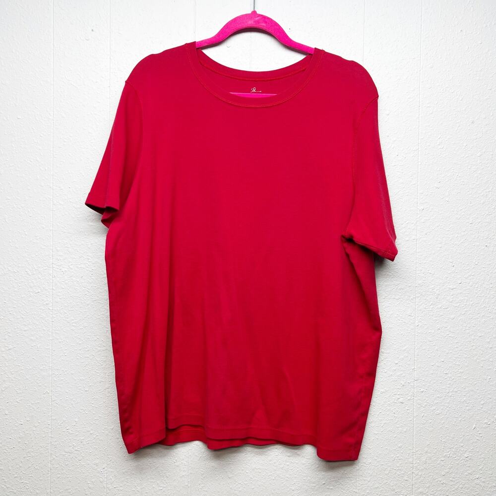 Cotton Ginny Organic Cotton Red T-Shirt Womens Medium Holiday Christmas Casual